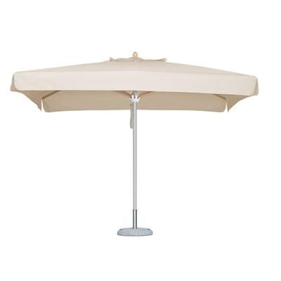 Branded Promotional PREMIUM ALUMINIUM METAL PARASOL - WHITE FRAME Parasol Umbrella From Concept Incentives.