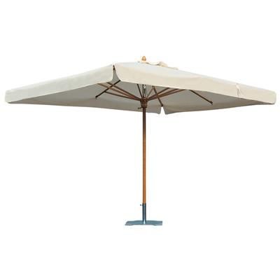 Branded Promotional PREMIUM WOOD PARASOL Parasol Umbrella From Concept Incentives.