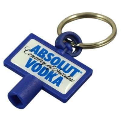 Branded Promotional PLASTIC RADIATOR KEY KEYRING Radiator &amp; Meter Box Key From Concept Incentives.