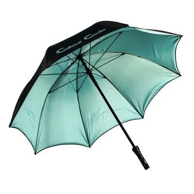 Branded Promotional PRO BRELLA GOLF DOUBLE CANOPY UMBRELLA Umbrella From Concept Incentives.