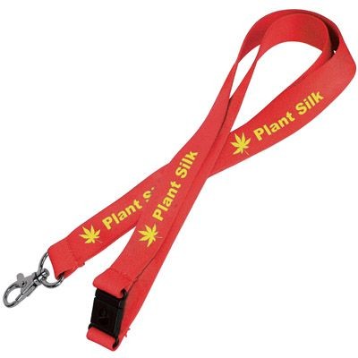 Branded Promotional 15MM PLANT SILK LANYARD Lanyard From Concept Incentives.
