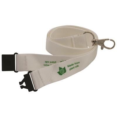 Branded Promotional 20MM PLANT SILK LANYARD Lanyard From Concept Incentives.