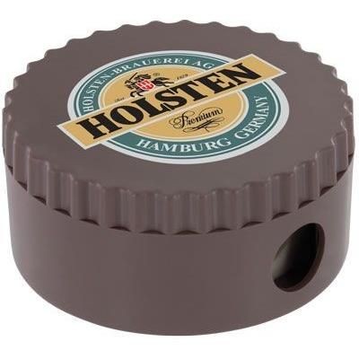 Branded Promotional RECYCLED PENCIL SHARPENER in Brown Pencil Sharpener From Concept Incentives.