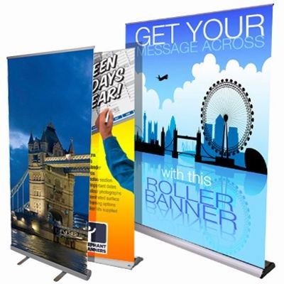 Branded Promotional PULL UP ROLLER BANNER Banner From Concept Incentives.