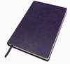 Branded Promotional POCKET CASEBOUND NOTE BOOK in Kensington Nappa Leather in Purple Notebook from Concept Incentives