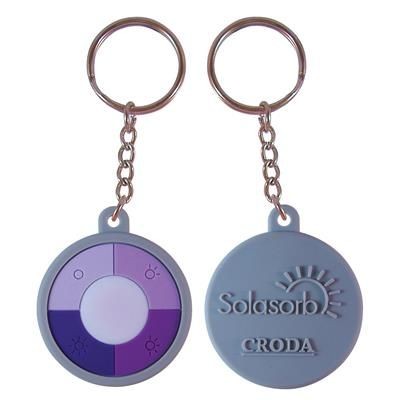 Branded Promotional SOLAR PVC TESTER KEYRING Keyring From Concept Incentives.