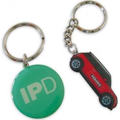 Branded Promotional PRINTED METAL EPOXY KEYRING Keyring From Concept Incentives.