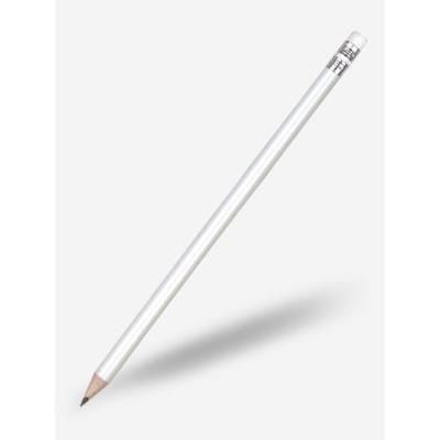 Branded Promotional HI-LINE ARGENTE PENCIL in White Pencil From Concept Incentives.