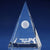 Branded Promotional CRYSTAL GLASS PYRAMID PAPERWEIGHT OR AWARD Award From Concept Incentives.