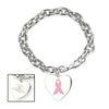Branded Promotional AWARENESS BRACELET in Pink & Silver Jewellery From Concept Incentives.
