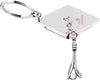 Branded Promotional GRADUATION KEYRING in Silver Keyring From Concept Incentives.