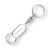 Branded Promotional VALET PULL APART METAL KEYRING in Silver Keyring From Concept Incentives.