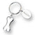 Branded Promotional METAL DOG BONE KEYRING in Silver Keyring From Concept Incentives.