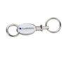 Branded Promotional PUSH BUTTON PULL-TOP VALET KEYRING CHAIN with Split-ring Keyring From Concept Incentives.