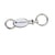 Branded Promotional PUSH BUTTON PULL-TOP VALET KEYRING CHAIN with Split-ring Keyring From Concept Incentives.