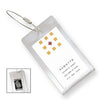 Branded Promotional BUSINESS CARD LUGGAGE TAG in Silver Luggage Tag From Concept Incentives.
