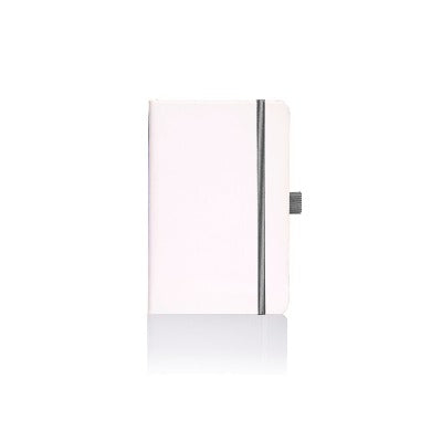 Branded Promotional CASTELLI IVORY MATRA RULED NOTE BOOK White and Grey Pocket Notebook from Concept Incentives