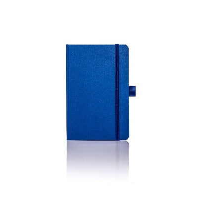 Branded Promotional CASTELLI IVORY MATRA RULED NOTE BOOK Blue Pocket Notebook from Concept Incentives