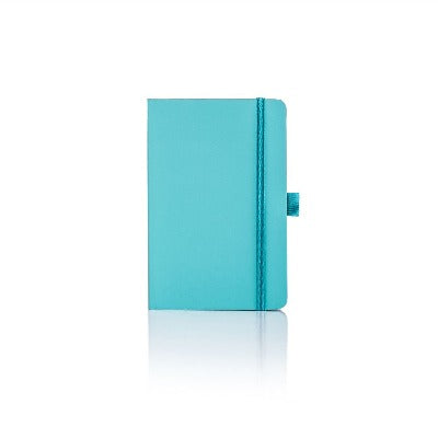 Branded Promotional CASTELLI IVORY MATRA RULED NOTE BOOK Cyan Pocket Notebook from Concept Incentives