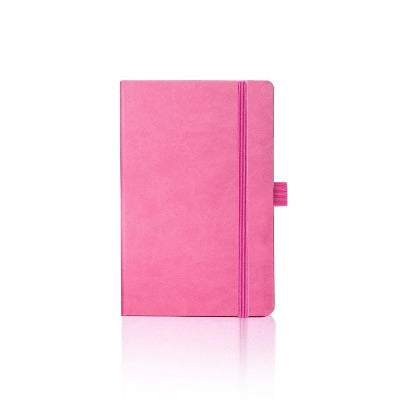 Branded Promotional CASTELLI IVORY TUCSON PLAIN NOTE BOOK in Pink Pocket Notebook from Concept Incentives