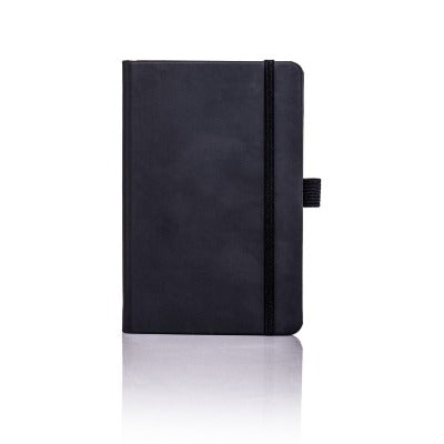 Branded Promotional CASTELLI IVORY TUCSON RULED NOTE BOOK in True Black Pocket Notebook from Concept Incentives