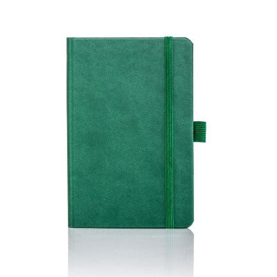 Branded Promotional CASTELLI IVORY TUCSON RULED NOTE BOOK in Dark Green Pocket Notebook from Concept Incentives