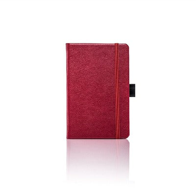 Branded Promotional CASTELLI IVORY SHERWOOD NOTE BOOK Red Pocket Notebook from Concept Incentives