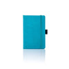 Branded Promotional CASTELLI IVORY SHERWOOD NOTE BOOK Cyan Pocket Notebook from Concept Incentives