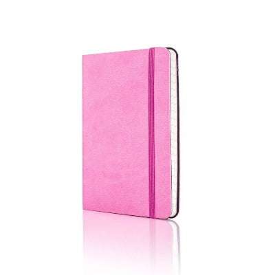 Branded Promotional CASTELLI IVORY TUCSON FLEXIBLE NOTE BOOK in Pink Pocket Notebook from Concept Incentives