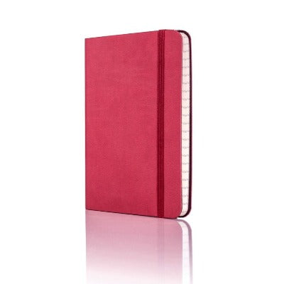 Branded Promotional CASTELLI IVORY TUCSON FLEXIBLE NOTE BOOK in Red Pocket Notebook from Concept Incentives