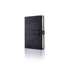 Branded Promotional CASTELLI IVORY MIRABEAU NOTE BOOK Black Pocket Notebook from Concept Incentives