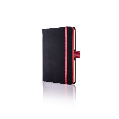 Branded Promotional CASTELLI IVORY TUCSON EDGE NOTE BOOK in Red Pocket Notebook from Concept Incentives