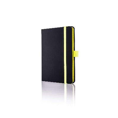 Branded Promotional CASTELLI IVORY TUCSON EDGE NOTE BOOK in Yellow Pocket Notebook from Concept Incentives