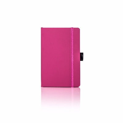 Branded Promotional CASTELLI IVORY MATRA PLAIN NOTE BOOK Pink Pocket Notebook from Concept Incentives
