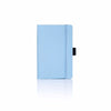Branded Promotional CASTELLI IVORY MATRA PLAIN NOTE BOOK Light Blue Pocket Notebook from Concept Incentives