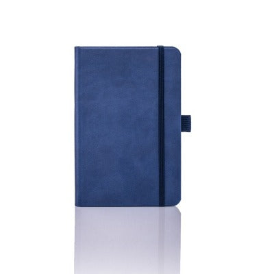 Branded Promotional CASTELLI IVORY TUCSON PLAIN NOTE BOOK in Blue Pocket Notebook from Concept Incentives