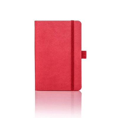Branded Promotional CASTELLI IVORY TUCSON PLAIN NOTE BOOK in Red Pocket Notebook from Concept Incentives
