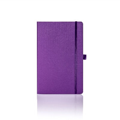 Branded Promotional CASTELLI IVORY MATRA RULED NOTE BOOK Purple Medium Notebook from Concept Incentives