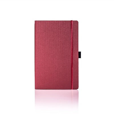 Branded Promotional CASTELLI MATRA NOTEBOOK GIFT SET in Dark Red from Concept Incentives