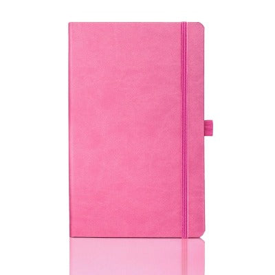 Branded Promotional CASTELLI IVORY TUCSON PLAIN NOTE BOOK in Pink Medium Notebook from Concept Incentives