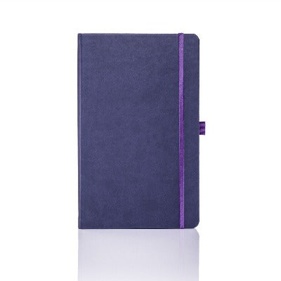Branded Promotional CASTELLI TUCSON NOTEBOOK GIFT SET in Dark Purple from Concept Incentives