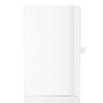 Branded Promotional CASTELLI IVORY TUCSON RULED NOTE BOOK in White/White Medium Notebook from Concept Incentives