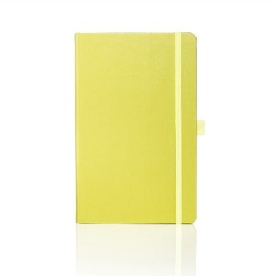 Branded Promotional CASTELLI TUCSON NOTEBOOK GIFT SET in Yellow from Concept Incentives