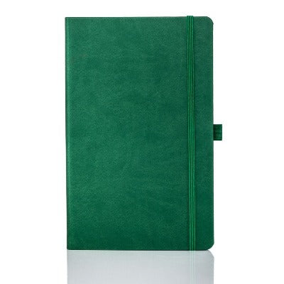 Branded Promotional CASTELLI IVORY TUCSON RULED NOTE BOOK in Dark Green Medium Notebook from Concept Incentives
