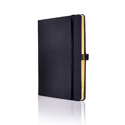 Branded Promotional CASTELLI IVORY TUCSON EDGE NOTE BOOK in Black Medium Notebook from Concept Incentives