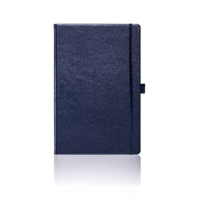 Branded Promotional CASTELLI IVORY SHERWOOD NOTE BOOK Blue Medium Notebook from Concept Incentives