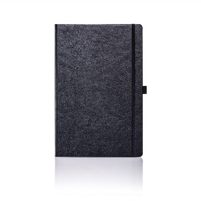 Branded Promotional CASTELLI IVORY SHERWOOD NOTE BOOK Black Medium Notebook from Concept Incentives