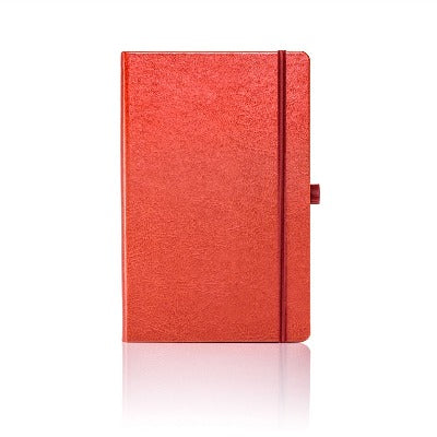 Branded Promotional CASTELLI IVORY SHERWOOD NOTE BOOK Orange Medium Notebook from Concept Incentives