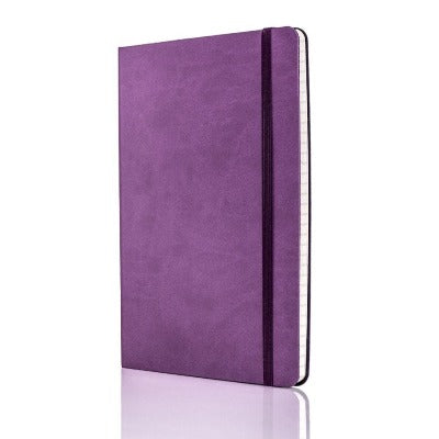 Branded Promotional CASTELLI IVORY TUCSON FLEXIBLE NOTE BOOK in Purple Medium Notebook from Concept Incentives