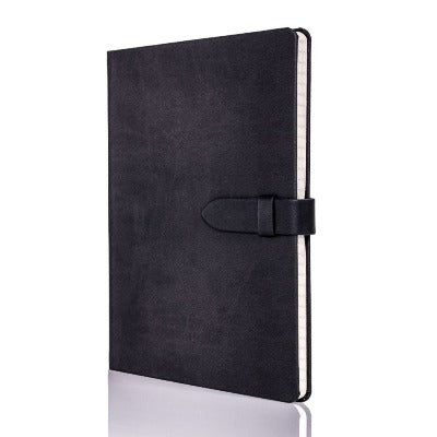 Branded Promotional CASTELLI IVORY MIRABEAU NOTE BOOK Black Medium Notebook from Concept Incentives